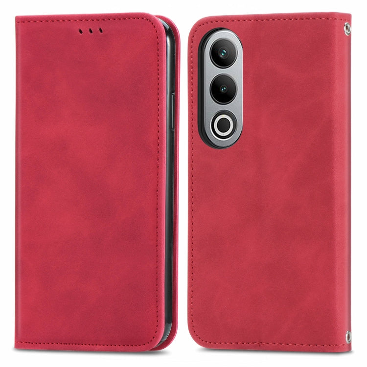 Retro Skin Feel Magnetic Flip Leather Phone Case, For OnePlus Nord CE4, For OnePlus Nord N30 SE