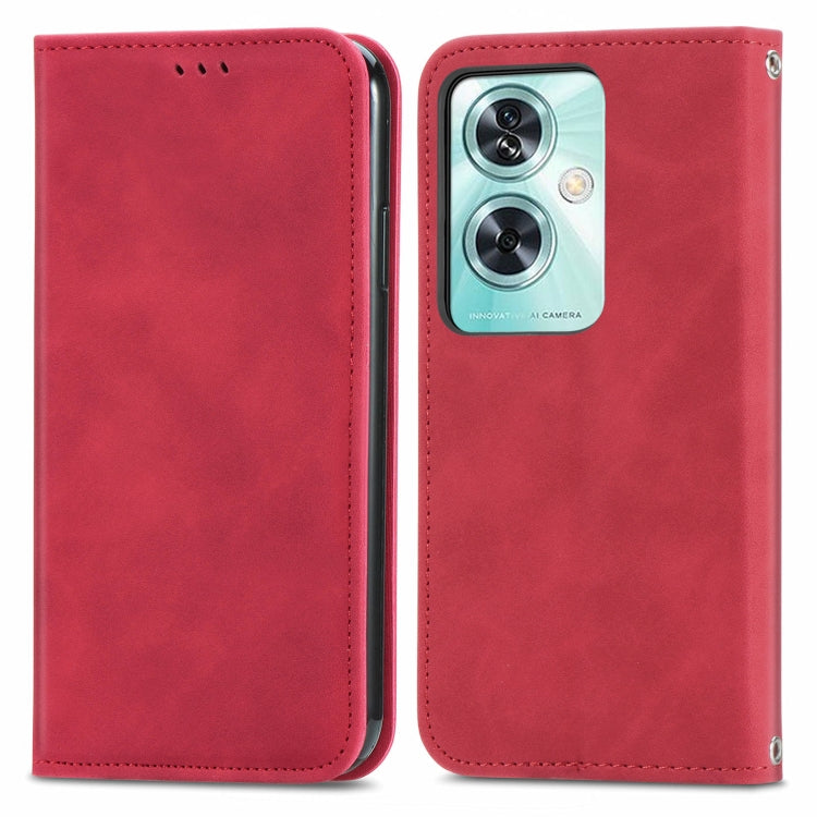 Retro Skin Feel Magnetic Flip Leather Phone Case, For OnePlus Nord CE4, For OnePlus Nord N30 SE