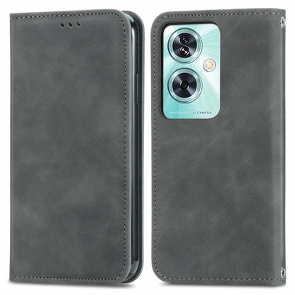 Retro Skin Feel Magnetic Flip Leather Phone Case, For OnePlus Nord CE4, For OnePlus Nord N30 SE
