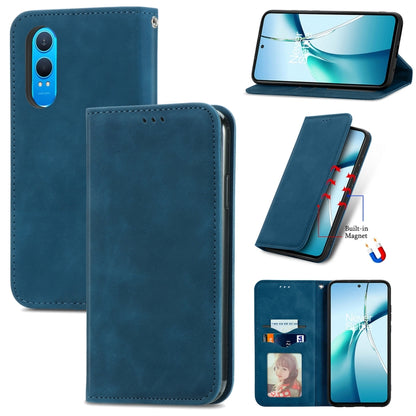 Retro Skin Feel Magnetic Flip Leather Phone Case, For OnePlus Ace 6 Ultra, For OnePlus  Nord 4, For OnePlus Ace 3 Pro, For OnePlus CE 4 Lite