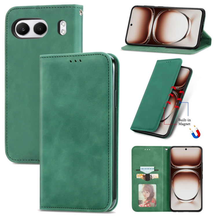 Retro Skin Feel Magnetic Flip Leather Phone Case, For OnePlus Ace 6 Ultra, For OnePlus  Nord 4, For OnePlus Ace 3 Pro, For OnePlus CE 4 Lite