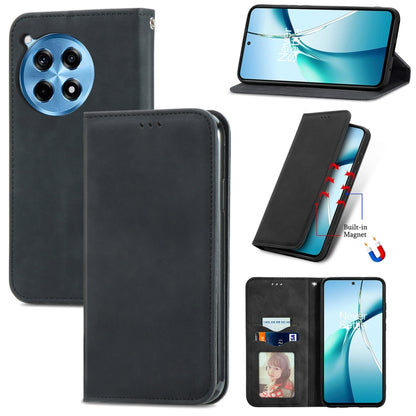 Retro Skin Feel Magnetic Flip Leather Phone Case, For OnePlus Ace 6 Ultra, For OnePlus  Nord 4, For OnePlus Ace 3 Pro, For OnePlus CE 4 Lite