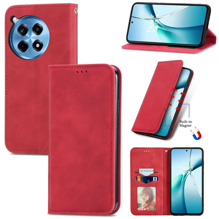 Retro Skin Feel Magnetic Flip Leather Phone Case, For OnePlus Ace 6 Ultra, For OnePlus  Nord 4, For OnePlus Ace 3 Pro, For OnePlus CE 4 Lite