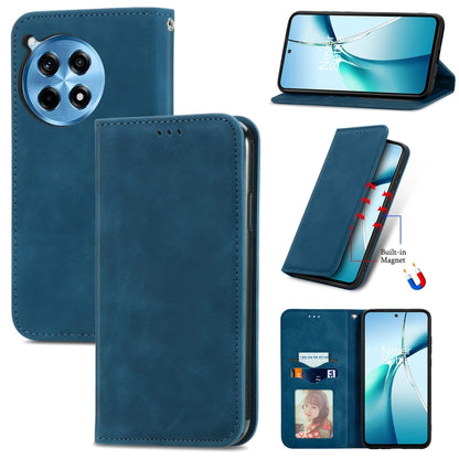 Retro Skin Feel Magnetic Flip Leather Phone Case, For OnePlus Ace 6 Ultra, For OnePlus  Nord 4, For OnePlus Ace 3 Pro, For OnePlus CE 4 Lite
