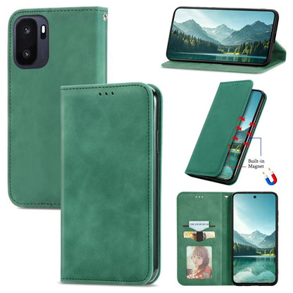 Retro Skin Feel Magnetic Flip Leather Phone Case, For OnePlus Ace 6 Ultra, For OnePlus  Nord 4, For OnePlus Ace 3 Pro, For OnePlus CE 4 Lite