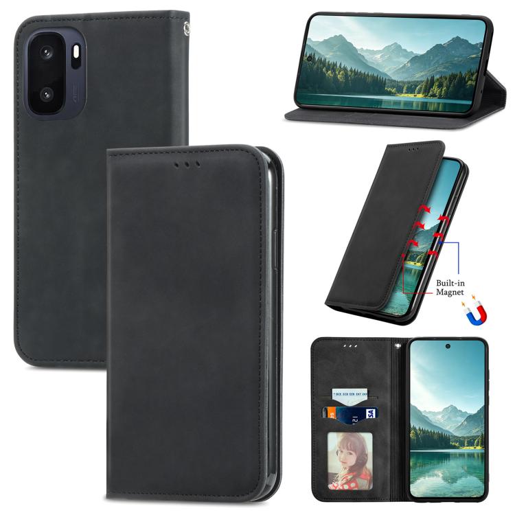 Retro Skin Feel Magnetic Flip Leather Phone Case, For OnePlus Ace 6 Ultra, For OnePlus  Nord 4, For OnePlus Ace 3 Pro, For OnePlus CE 4 Lite