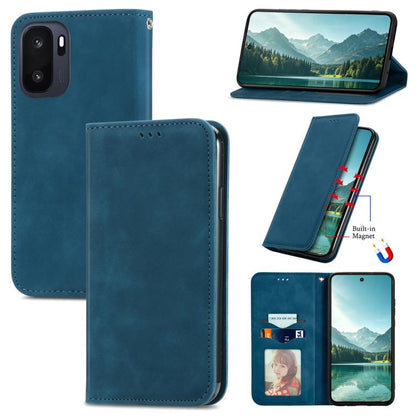 Retro Skin Feel Magnetic Flip Leather Phone Case, For OnePlus Ace 6 Ultra, For OnePlus  Nord 4, For OnePlus Ace 3 Pro, For OnePlus CE 4 Lite