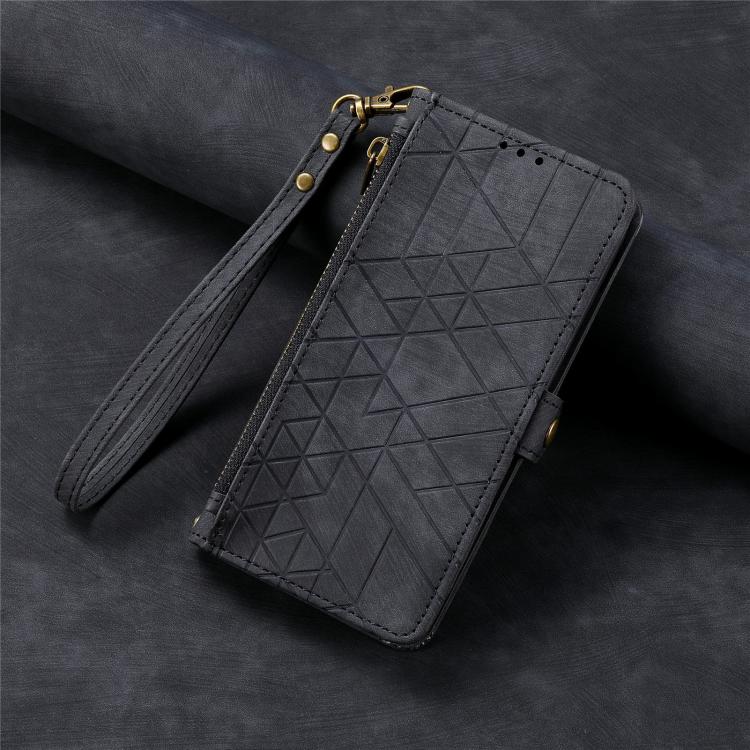 Geometric Zipper Wallet Side Buckle Leather Phone Case, For OnePlus 15, For OnePlus Ace 3 Pro, For OnePlus Nord CE 4, For OnePlus Nord N30 SE