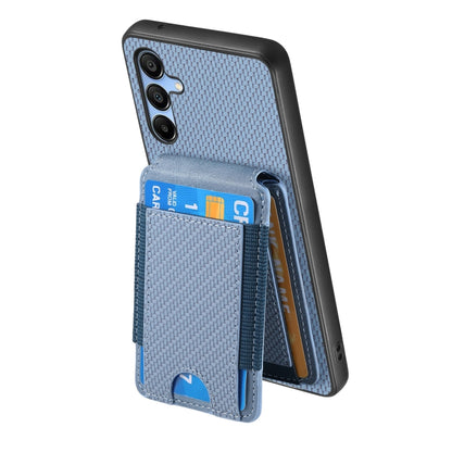 Carbon Fiber Vertical Flip Wallet Stand Phone Case, For Samsung Galaxy A15, For Samsung Galaxy A55 5G, For Samsung Galaxy A35 5G, For Samsung Galaxy S24 Ultra 5G