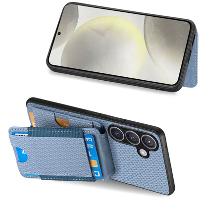 Carbon Fiber Vertical Flip Wallet Stand Phone Case, For Samsung Galaxy S24+ 5G, For Samsung Galaxy S24 5G, For Samsung Galaxy A05, For Samsung Galaxy A05s