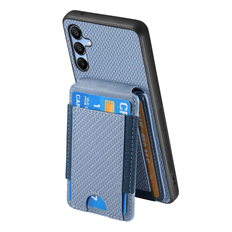 Carbon Fiber Vertical Flip Wallet Stand Phone Case, For Samsung Galaxy A25, For Samsung Galaxy S23 FE 5G, For Samsung Galaxy A34 5G, For Samsung Galaxy A54 5G