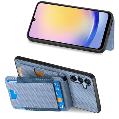 Carbon Fiber Vertical Flip Wallet Stand Phone Case, For Samsung Galaxy A25, For Samsung Galaxy S23 FE 5G, For Samsung Galaxy A34 5G, For Samsung Galaxy A54 5G