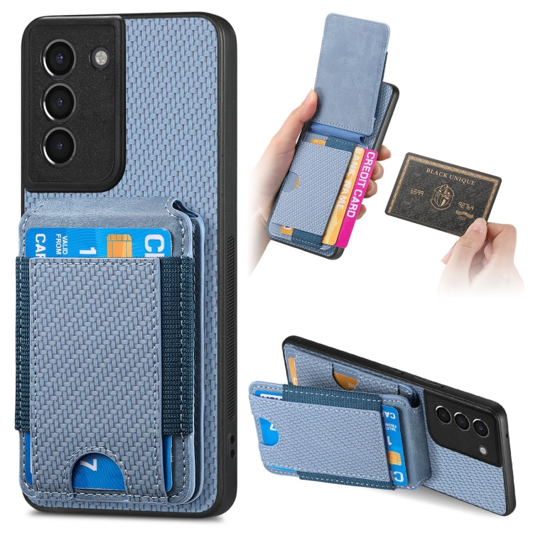 Carbon Fiber Vertical Flip Wallet Stand Phone Case, For Samsung Galaxy A13 4G, For Samsung Galaxy S22 Ultra 5G, For Samsung Galaxy S22+ 5G, For Samsung Galaxy S22 5G