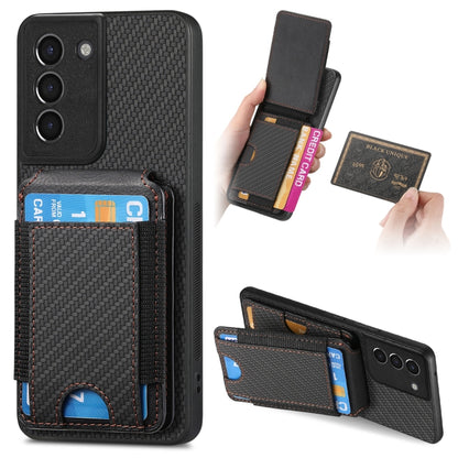Carbon Fiber Vertical Flip Wallet Stand Phone Case, For Samsung Galaxy S22+ 5G, For Samsung Galaxy S22 5G, For Samsung Galaxy A13 5G, For Samsung Galaxy M32 4G