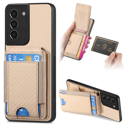 Carbon Fiber Vertical Flip Wallet Stand Phone Case, For Samsung Galaxy A13 4G, For Samsung Galaxy S22 Ultra 5G, For Samsung Galaxy S22+ 5G, For Samsung Galaxy S22 5G