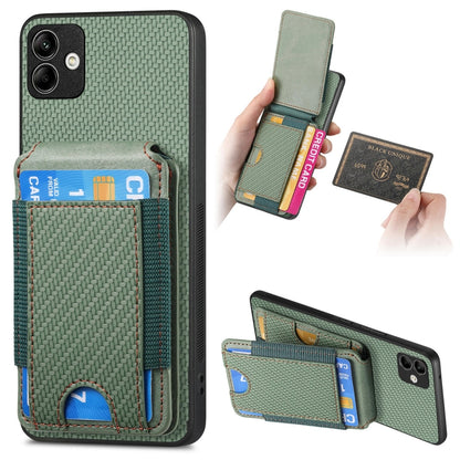 Carbon Fiber Vertical Flip Wallet Stand Phone Case, For Samsung Galaxy S22+ 5G, For Samsung Galaxy S22 5G, For Samsung Galaxy A13 5G, For Samsung Galaxy M32 4G