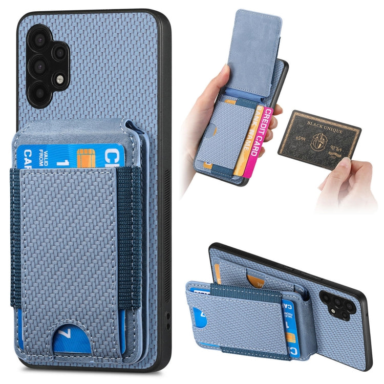 Carbon Fiber Vertical Flip Wallet Stand Phone Case, For Samsung Galaxy A32 5G, For Samsung Galaxy S21 5G, For Samsung Galaxy S21+ 5G, For Samsung Galaxy S21 Ultra 5G