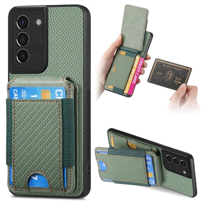 Carbon Fiber Vertical Flip Wallet Stand Phone Case, For Samsung Galaxy A32 5G, For Samsung Galaxy S21 5G, For Samsung Galaxy S21+ 5G, For Samsung Galaxy S21 Ultra 5G