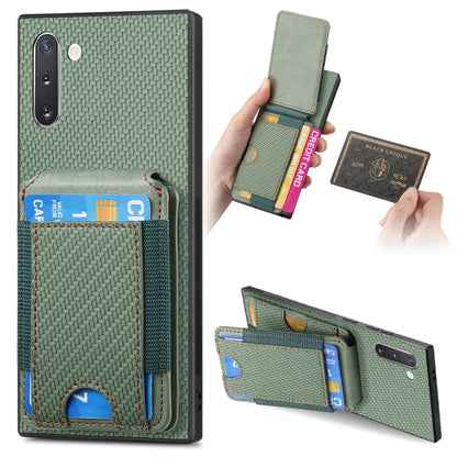 Carbon Fiber Vertical Flip Wallet Stand Phone Case, For Samsung Galaxy A20s, For Samsung Galaxy Note10, For Samsung Galaxy Note10+, For Samsung Galaxy A10