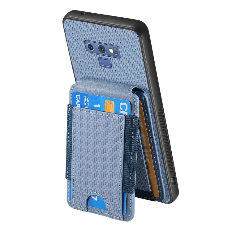 Carbon Fiber Vertical Flip Wallet Stand Phone Case, For Samsung Galaxy Note9, For Samsung Galaxy S8, For Samsung Galaxy A23, For Samsung Galaxy A14 4G / 5G