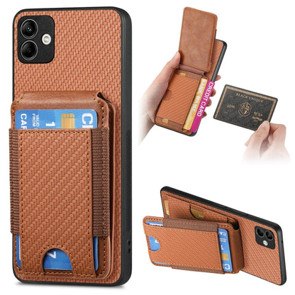 Carbon Fiber Vertical Flip Wallet Stand Phone Case, For Samsung Galaxy S8, For Samsung Galaxy A23, For Samsung Galaxy A14 4G / 5G, For Samsung Galaxy A12 5G