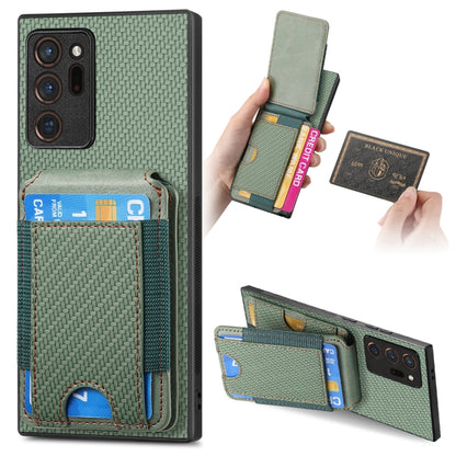Carbon Fiber Vertical Flip Wallet Stand Phone Case, For Samsung Galaxy A52, For Samsung Galaxy Note20 Ultra, For Samsung Galaxy Note20, For Samsung Galaxy A70 / A70s