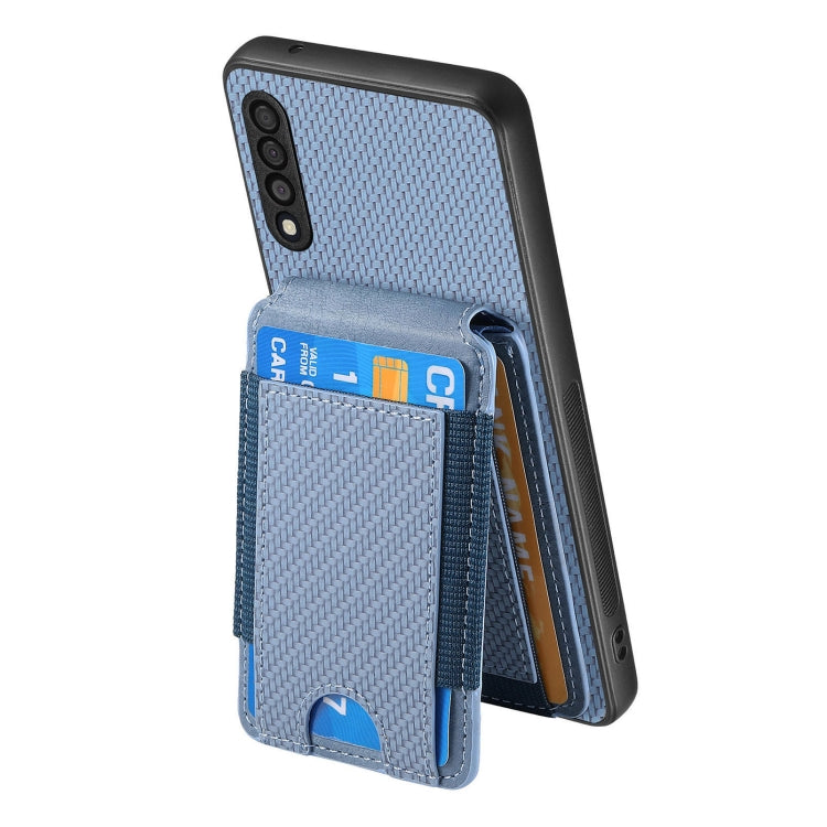 Carbon Fiber Vertical Flip Wallet Stand Phone Case, For Samsung Galaxy A70 / A70s, For Samsung Galaxy A30 / A20 / M10s, For Samsung Galaxy A50 / A50s / A30s, For Samsung Galaxy S8+