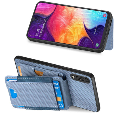 Carbon Fiber Vertical Flip Wallet Stand Phone Case, For Samsung Galaxy A70 / A70s, For Samsung Galaxy A30 / A20 / M10s, For Samsung Galaxy A50 / A50s / A30s, For Samsung Galaxy S8+