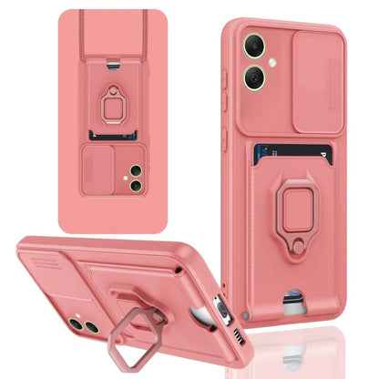 Sliding Camshield Magnetic Card Holder Silicone Phone Case, For Samsung Galaxy S24 Ultra 5G, For Samsung Galaxy S24+ 5G, For Samsung Galaxy A05, For Samsung Galaxy A05s