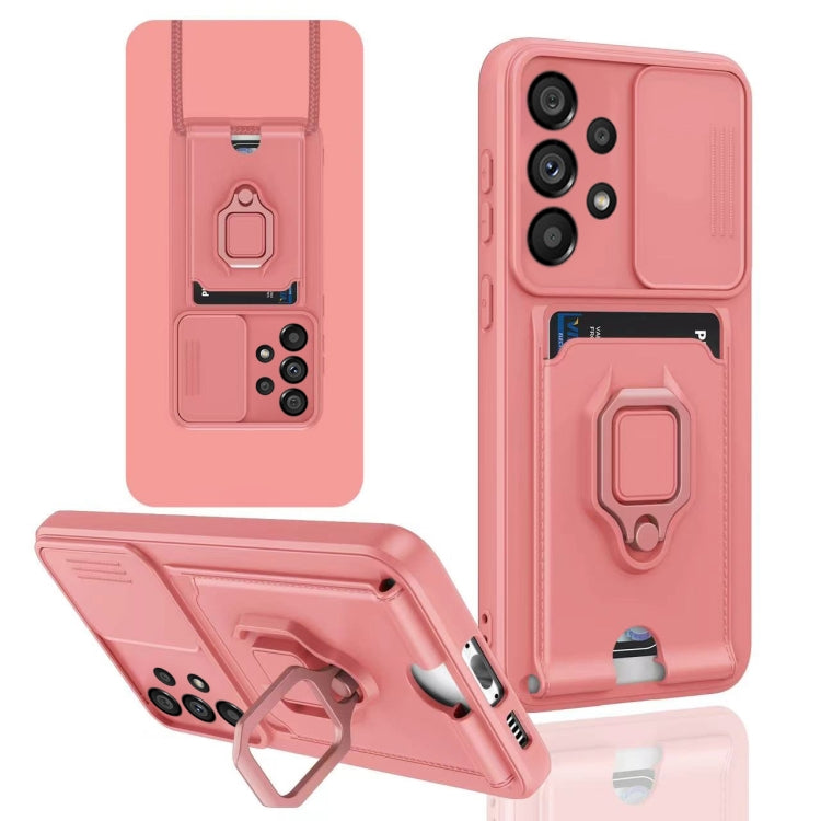 Sliding Camshield Magnetic Card Holder Silicone Phone Case, For Samsung Galaxy A53 5G, For Samsung Galaxy A13 4G, For Samsung Galaxy S22 Ultra 5G, For Samsung Galaxy S22+ 5G