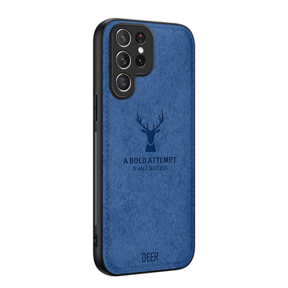 Deer Head Cloth Skin All-inclusive Phone Case, For Samsung Galaxy S25 Edge 5G, For Samsung Galaxy A56 5G, For Samsung Galaxy A26 5G, For Samsung Galaxy A36, For Samsung Galaxy S25 5G, For Samsung Galaxy S25+ 5G, For Samsung Galaxy S25 Ultra 5G         ...