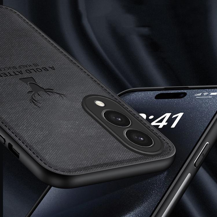 Deer Head Cloth Skin All-inclusive Phone Case, For Samsung Galaxy S25 Edge 5G, For Samsung Galaxy A56 5G, For Samsung Galaxy A26 5G, For Samsung Galaxy A36, For Samsung Galaxy S25 5G, For Samsung Galaxy S25+ 5G, For Samsung Galaxy S25 Ultra 5G         ...