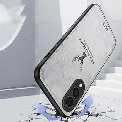 Deer Head Cloth Skin All-inclusive Phone Case, For Samsung Galaxy S25 Edge 5G, For Samsung Galaxy A56 5G, For Samsung Galaxy A26 5G, For Samsung Galaxy A36, For Samsung Galaxy S25 5G, For Samsung Galaxy S25+ 5G, For Samsung Galaxy S25 Ultra 5G         ...