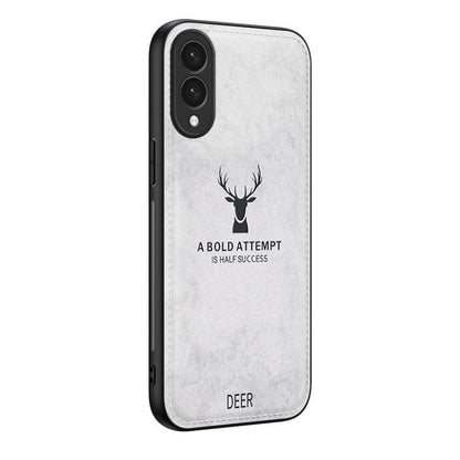 Deer Head Cloth Skin All-inclusive Phone Case, For Samsung Galaxy S25 Edge 5G, For Samsung Galaxy A56 5G, For Samsung Galaxy A26 5G, For Samsung Galaxy A36, For Samsung Galaxy S25 5G, For Samsung Galaxy S25+ 5G, For Samsung Galaxy S25 Ultra 5G         ...