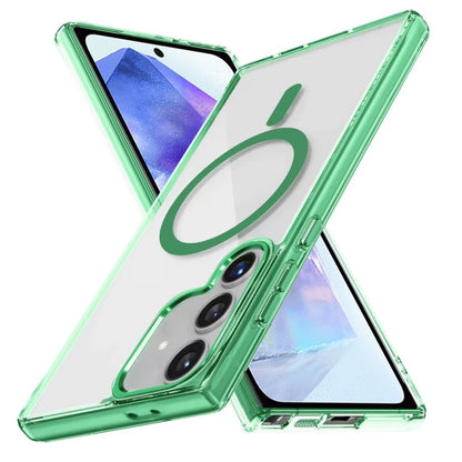 Ice Color Magnetic Series TPU Hybrid Acrylic Magsafe Phone Case, For Samsung Galaxy S24 FE 5G, For Samsung Galaxy A15 5G, For Samsung Galaxy A55 5G
