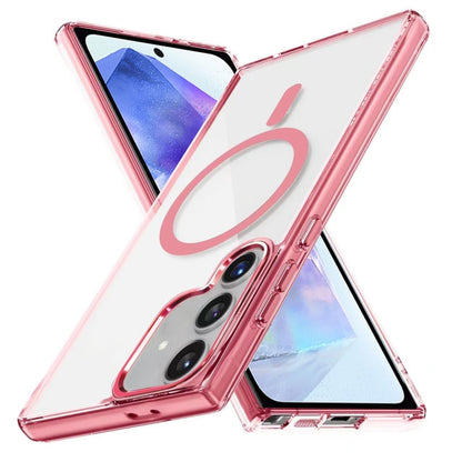 Ice Color Magnetic Series TPU Hybrid Acrylic Magsafe Phone Case, For Samsung Galaxy S24 FE 5G, For Samsung Galaxy A15 5G, For Samsung Galaxy A55 5G