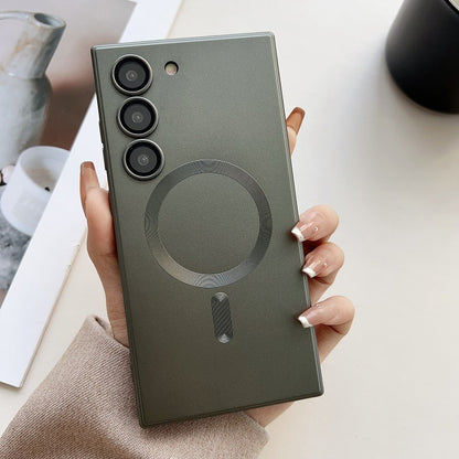 Metallic Paint Magsafe Liquid TPU Phone Case, For Samsung Galaxy S21 FE 5G, For Samsung Galaxy S21 5G, For Samsung Galaxy S21+ 5G