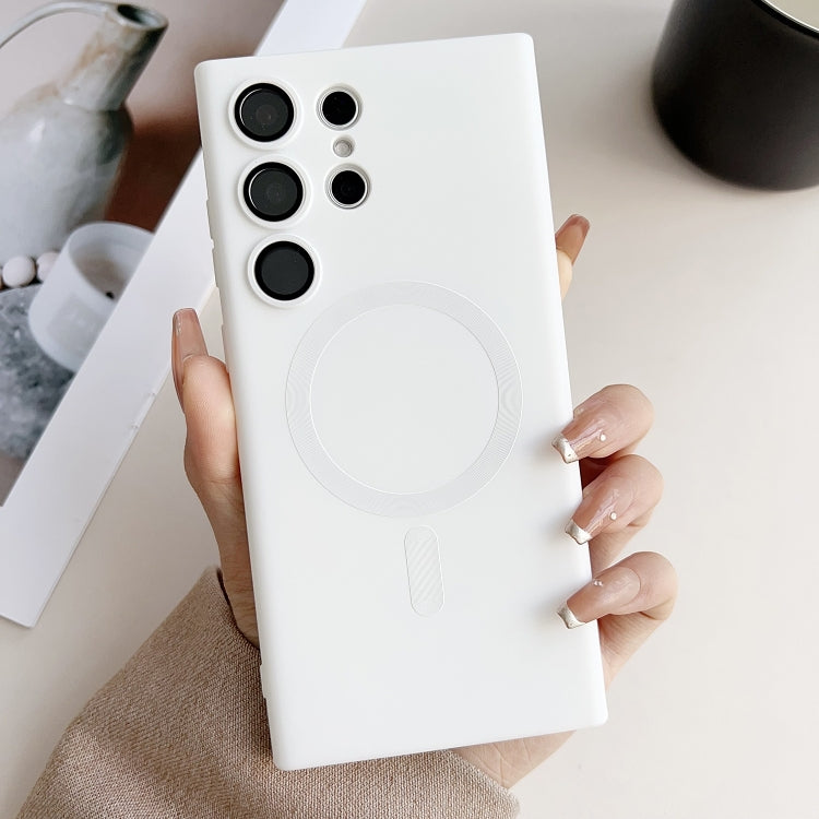 Metallic Paint Magsafe Liquid TPU Phone Case, For Samsung Galaxy S21 FE 5G, For Samsung Galaxy S21 5G, For Samsung Galaxy S21+ 5G