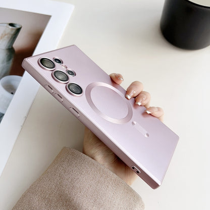 Metallic Paint Magsafe Liquid TPU Phone Case, For Samsung Galaxy S24 Ultra 5G, For Samsung Galaxy S24+ 5G, For Samsung Galaxy S24 5G