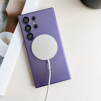 Metallic Paint Magsafe Liquid TPU Phone Case, For Samsung Galaxy S22 Ultra 5G, For Samsung Galaxy S22+ 5G, For Samsung Galaxy S22 5G