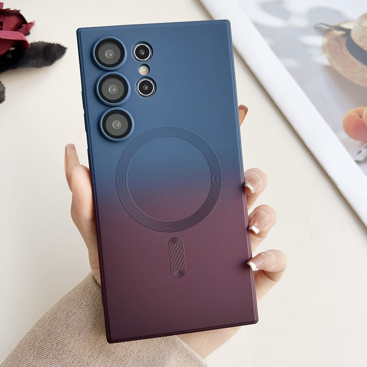 Liquid TPU Silicone Gradient MagSafe Phone Case, For Samsung Galaxy S24 Ultra 5G, For Samsung Galaxy S24+ 5G, For Samsung Galaxy S24 5G, For Samsung Galaxy S21 FE 5G