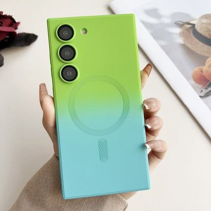 Liquid TPU Silicone Gradient MagSafe Phone Case, For Samsung Galaxy S24 Ultra 5G, For Samsung Galaxy S24+ 5G, For Samsung Galaxy S24 5G, For Samsung Galaxy S21 FE 5G