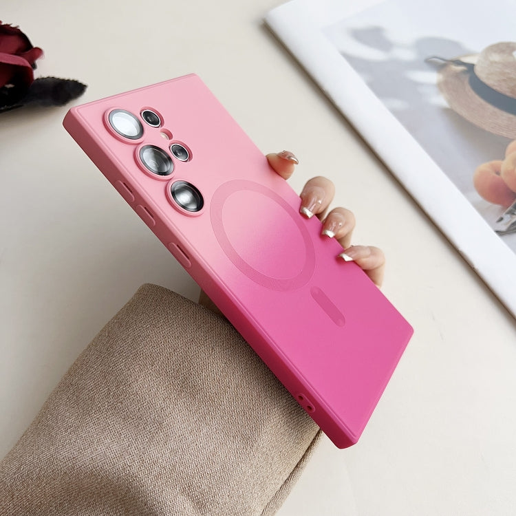 Liquid TPU Silicone Gradient MagSafe Phone Case, For Samsung Galaxy S21 5G, For Samsung Galaxy S21+ 5G, For Samsung Galaxy S21 Ultra 5G, For Samsung Galaxy S20 Ultra