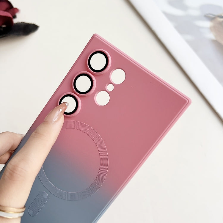 Liquid TPU Silicone Gradient MagSafe Phone Case, For Samsung Galaxy S21 5G, For Samsung Galaxy S21+ 5G, For Samsung Galaxy S21 Ultra 5G, For Samsung Galaxy S20 Ultra