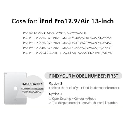 ENKAY 360 Rotation TPU Leather Smart Tablet Case with Pen Slot, For iPad Air 13 2026 / 2025 / 2024, For iPad Air 11 2026 / 2025 / 2024, For iPad Pro 13 2025 / 2024, For iPad Pro 11 2025 / 2024