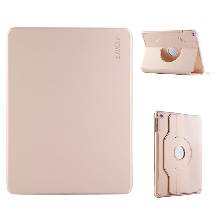 ENKAY 360 Rotation TPU Leather Smart Tablet Case with Pen Slot, For iPad Pro 11 2022 / 2021 / 2020, For iPad Air 10.5 / Pro 10.5 / 10.2, For iPad Air / Air 2 / 9.7 2017 / 2018
