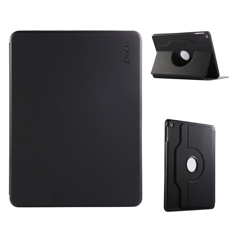 ENKAY 360 Rotation TPU Leather Smart Tablet Case with Pen Slot, For iPad Pro 11 2022 / 2021 / 2020, For iPad Air 10.5 / Pro 10.5 / 10.2, For iPad Air / Air 2 / 9.7 2017 / 2018