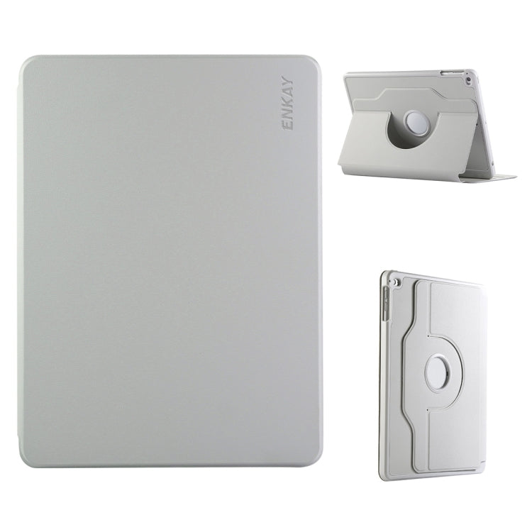 ENKAY 360 Rotation TPU Leather Smart Tablet Case with Pen Slot, For iPad Pro 11 2022 / 2021 / 2020, For iPad Air 10.5 / Pro 10.5 / 10.2, For iPad Air / Air 2 / 9.7 2017 / 2018