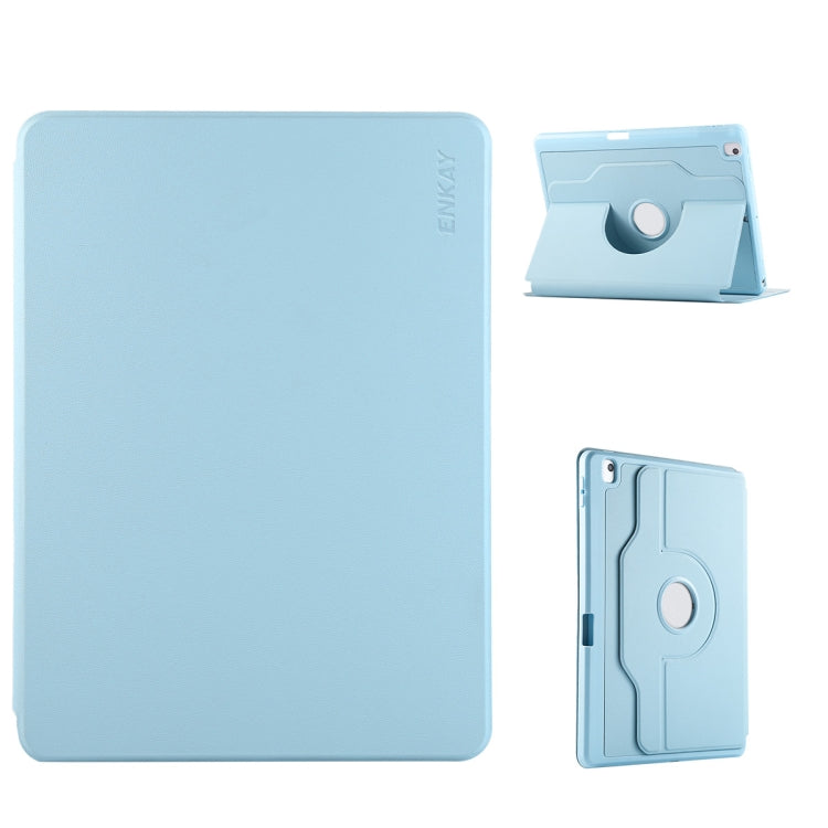 ENKAY 360 Rotation TPU Leather Smart Tablet Case with Pen Slot, For iPad Pro 11 2022 / 2021 / 2020, For iPad Air 10.5 / Pro 10.5 / 10.2, For iPad Air / Air 2 / 9.7 2017 / 2018