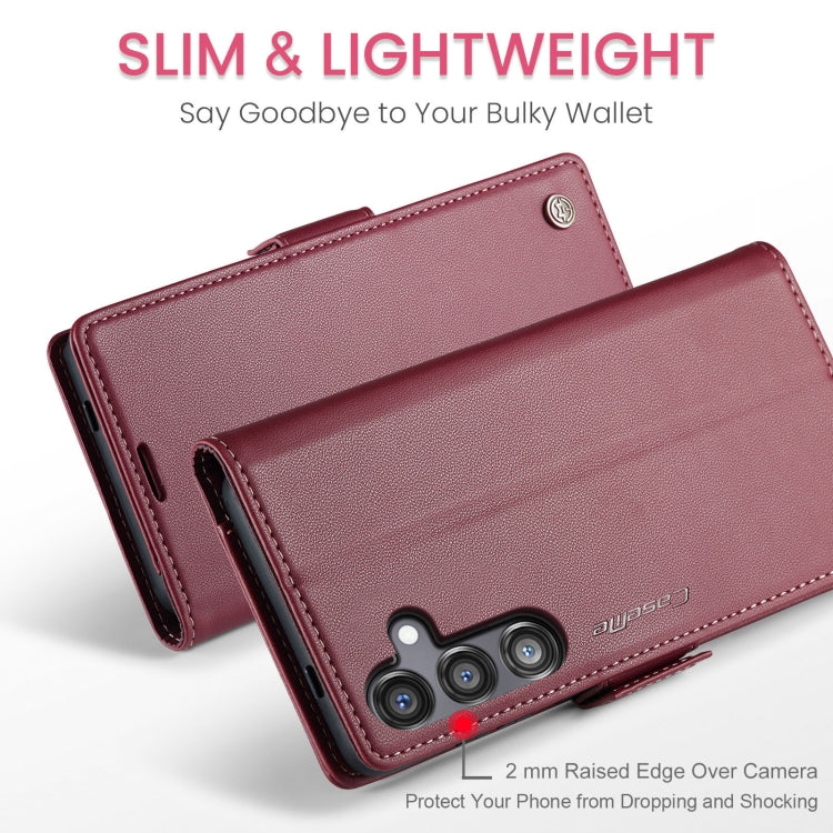 CaseMe 023 Butterfly Buckle Litchi Texture RFID Anti-theft Leather Phone Case, For Galaxy S24 FE 5G, For Galaxy A17